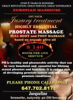 **PROSTATE MASSAGE** EURO SAUNA TUESDAY, 40
